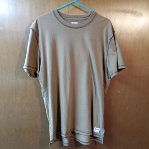 Hollister Brown Short Sleeve Tee Classic Crew